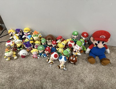 Huge Lot 30+ Super Mario Plush Toys Nintendo   Mario, Yoshi, Rare Characters