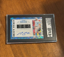 Michael Busch 2019 Contenders Draft Ticket Diamond Auto Cubs Dodgers SGC 9.5/10