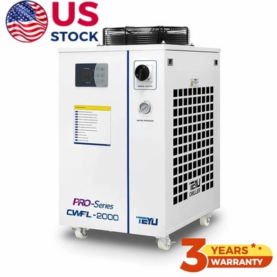 US S&A/TEYU CWFL-2000BN Industrial Water Chiller for 2KW Fiber Laser 220V 3.08HP
