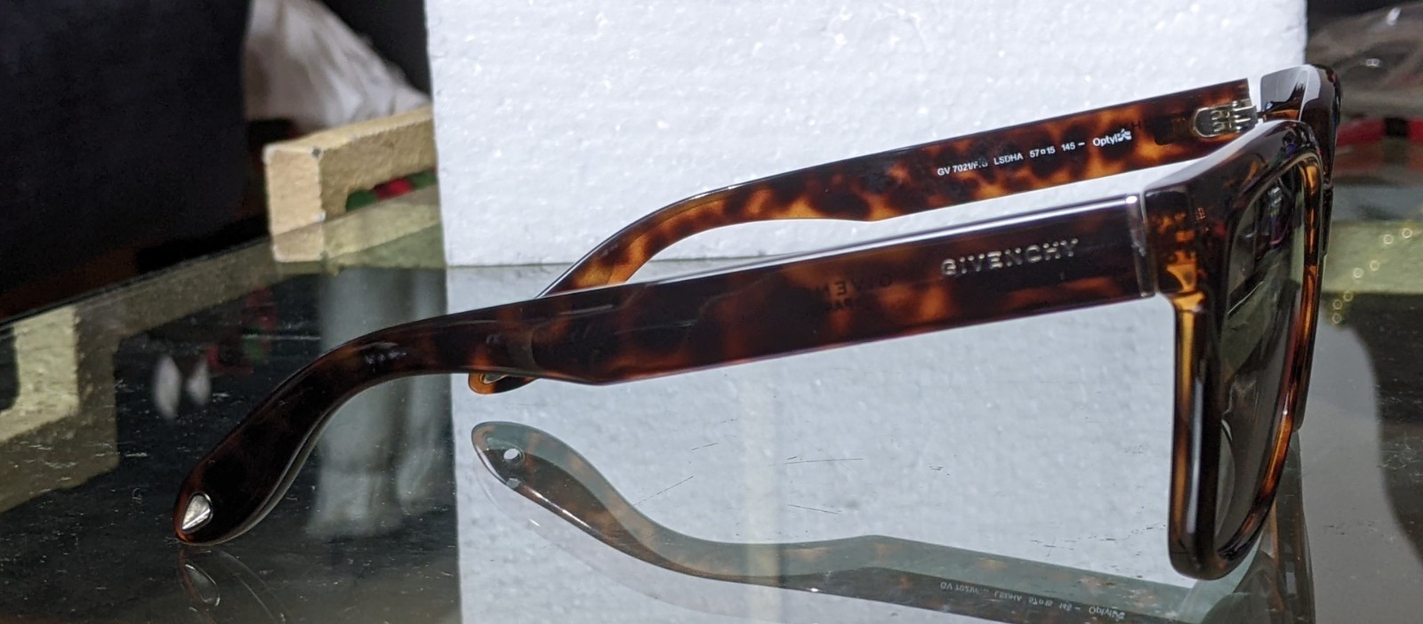 Givenchy Oversized Square Tortoise Sunglasses Mad… - image 4