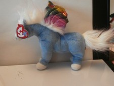 TY Beanie Baby / Babies PEGASUS the Unicorn RETIRED RARE MWMT