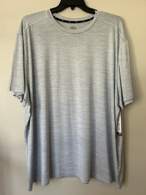 Zelos Flex Mens Heathered Gray S Sleeve Shirt Activewear Stretch Size 3XL NWT