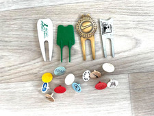 Vtg Very Rare Nike Golf Divot Tool SWOOSH BRASS metal -  markers - lot