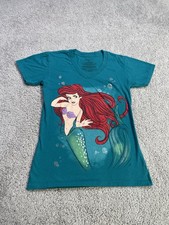 Vintage Disney Store Women's The Little Mermaid Ariel V-Neck Tshirt XS 