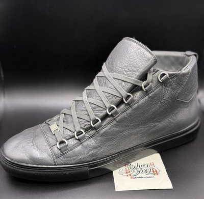 Balenciaga Arena Sneakers SZ US 15 EU 48 Grey Leather High Top