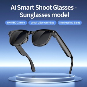 AI Caméra Smart Glass / Photo / Enregistrement vidéo/ AI Traduction Bluetooth 4K H