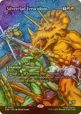 MTG Silverclad Ferocidons FOIL PZA English Full Art | eBay