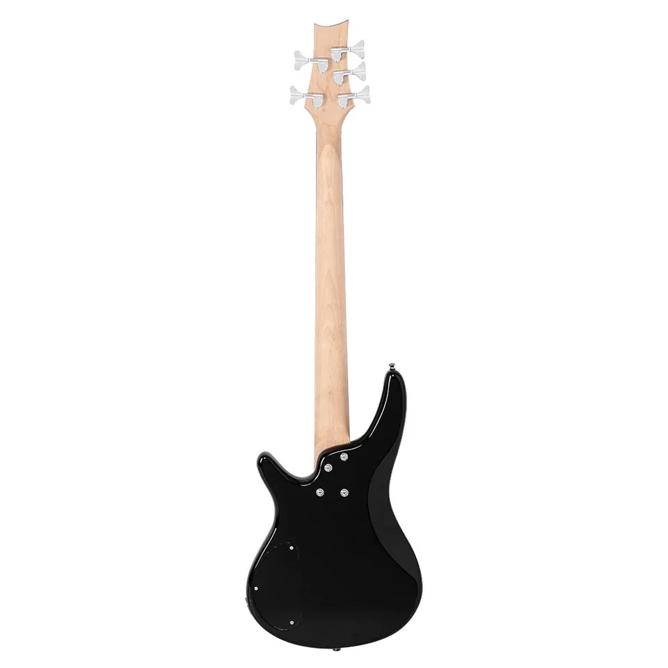 5 String Full Size Electric Bass Guitar SS Pickups. Experienced Player Kit Black - image 4 of 4