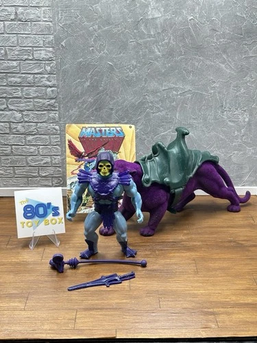 Skeletor Panthor MOTU He-Man 1981 Vintage 100% Complete Taiwan Action Figure