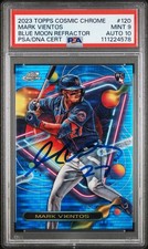 2023 Topps Cosmic Chrome Signed Mark Vientos Blue Moon Refractor /99 Psa 10/10