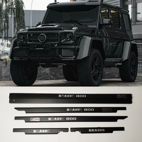 Seuils De Portes LED Chromés Pour Mercedes Classe G W463 - Style G Wagon - Lot De 5 Pièces