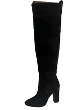 Bottes Noires DKNY Au Dessus Du Genou Femmes UK4.5 EU 37.5 US 7 M405+