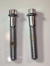 3/8-24 x 1-3/4" Chrome-Plated 12-Point Screws - Made in the USA, Qty 2