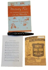 Vintage The Swanson Tonette, Special Army Navy Edition and Melody Fun Song book