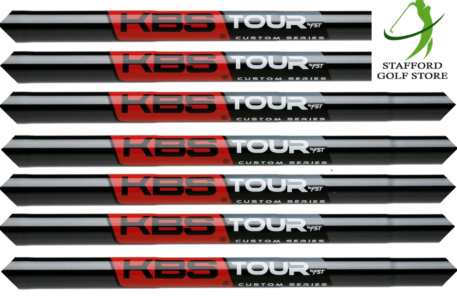 Lot De 6 Shafts De Fer KBS Tour C-Taper .355, Acier, Flex Régulier, 110g, 5-PW, NEUF