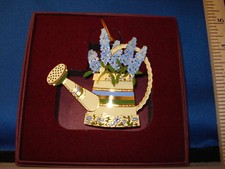 Watering Can Ornament 24K Gold over Brass Rare Retired Made In The USA 77407 120