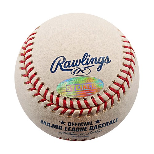 Lastings Milledge NY Yankees Autographed Signed OMLB Baseball (Steiner COA) - Picture 2 of 4