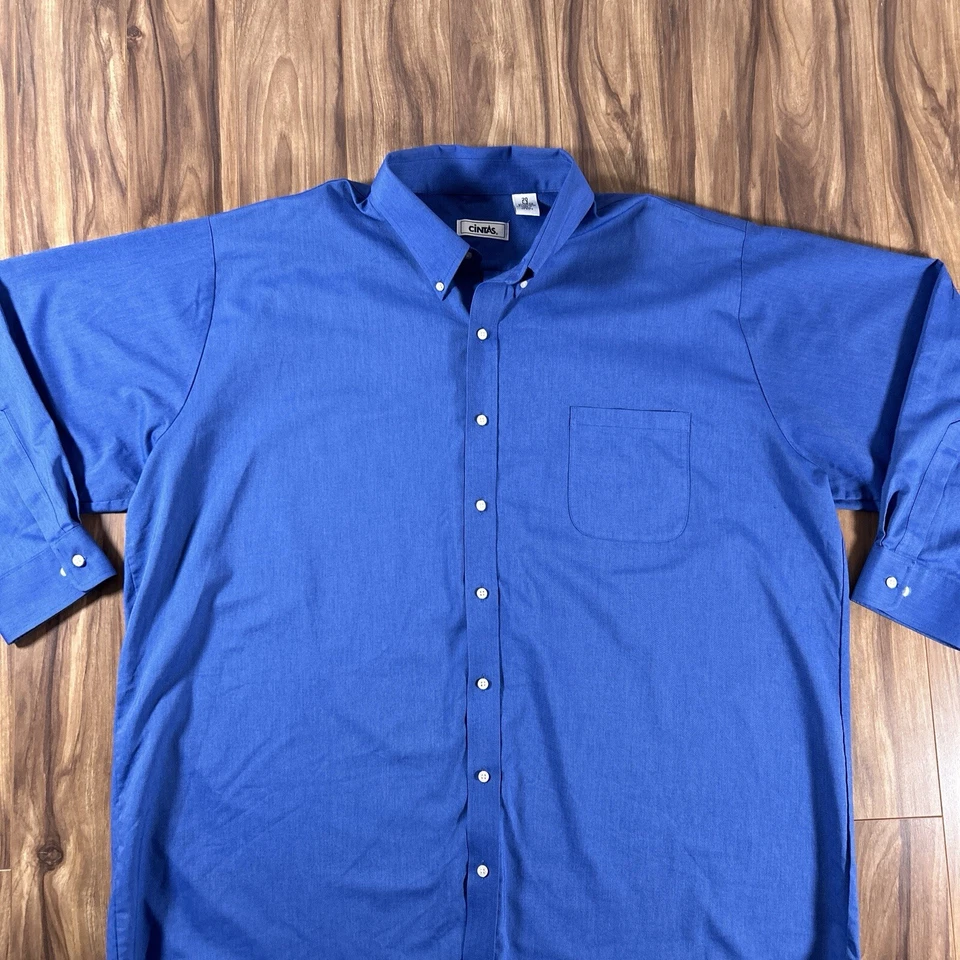 Camisa Cintas Para Hombre 20 LJ Azul Manga Larga Con Botones Foto 3 de 4