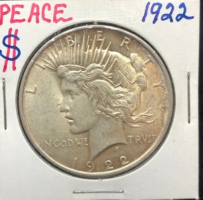 Nicely Toned 1922 Liberty Peace Silver Dollar | eBay