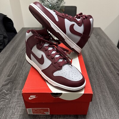 NEW Nike Dunk HI Retro Men's Size 13 Dark Beetroot/Dark Beetroot  DD1399-600