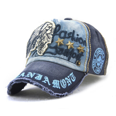 Men Women Cotton Baseball Cap Embroidery Cap Hip Hop Snapback Hat Adjustable