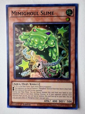 Yugioh Mimighoul Slime Super Rare ROTA Rage Of The Abyss