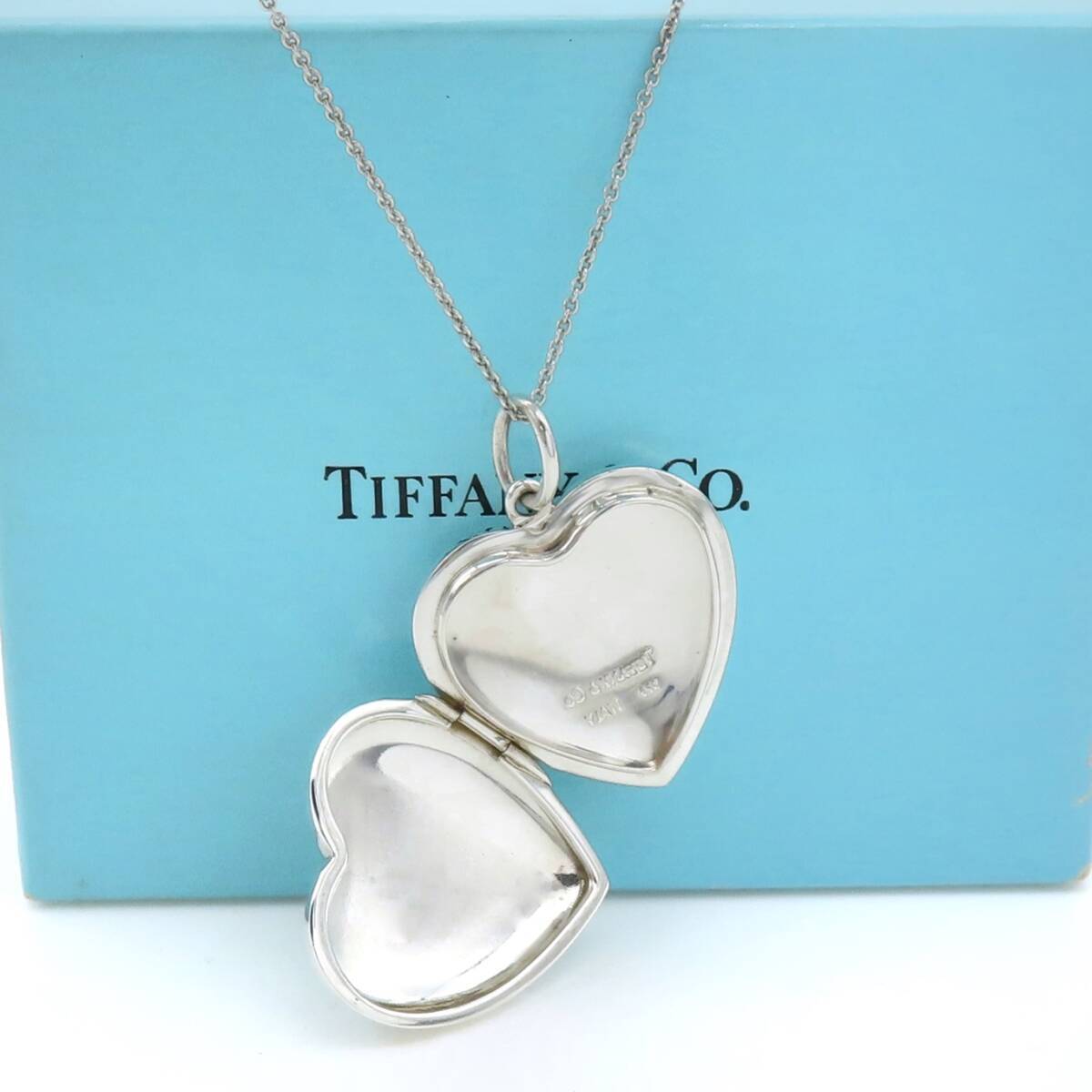 Tiffany & Co. Large Heart Locket Silver Necklace SV925 Tiffany & Co. Large Heart Locket Silver Necklace SV925