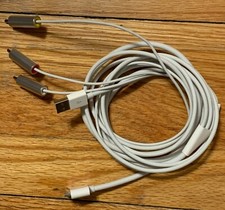 Apple Composite AV Cable Set iPod Nano Older iPad 3rd gen Audio Video Cords