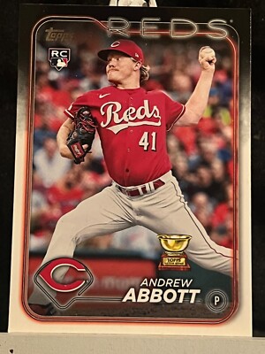 2024 Topps Series 1 - #214 Andrew Abbott (RC)