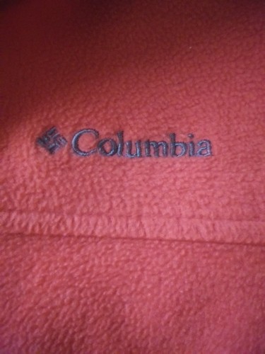Columbia Sportwear Fleece Sweater Orange Youth Large (14-16) Full Zip Pockets - Picture 3 of 5