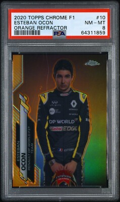 Carte Esteban Ocon Chrome Topps 2024 – Alpine F1 – PSA 10 (Gemmée)