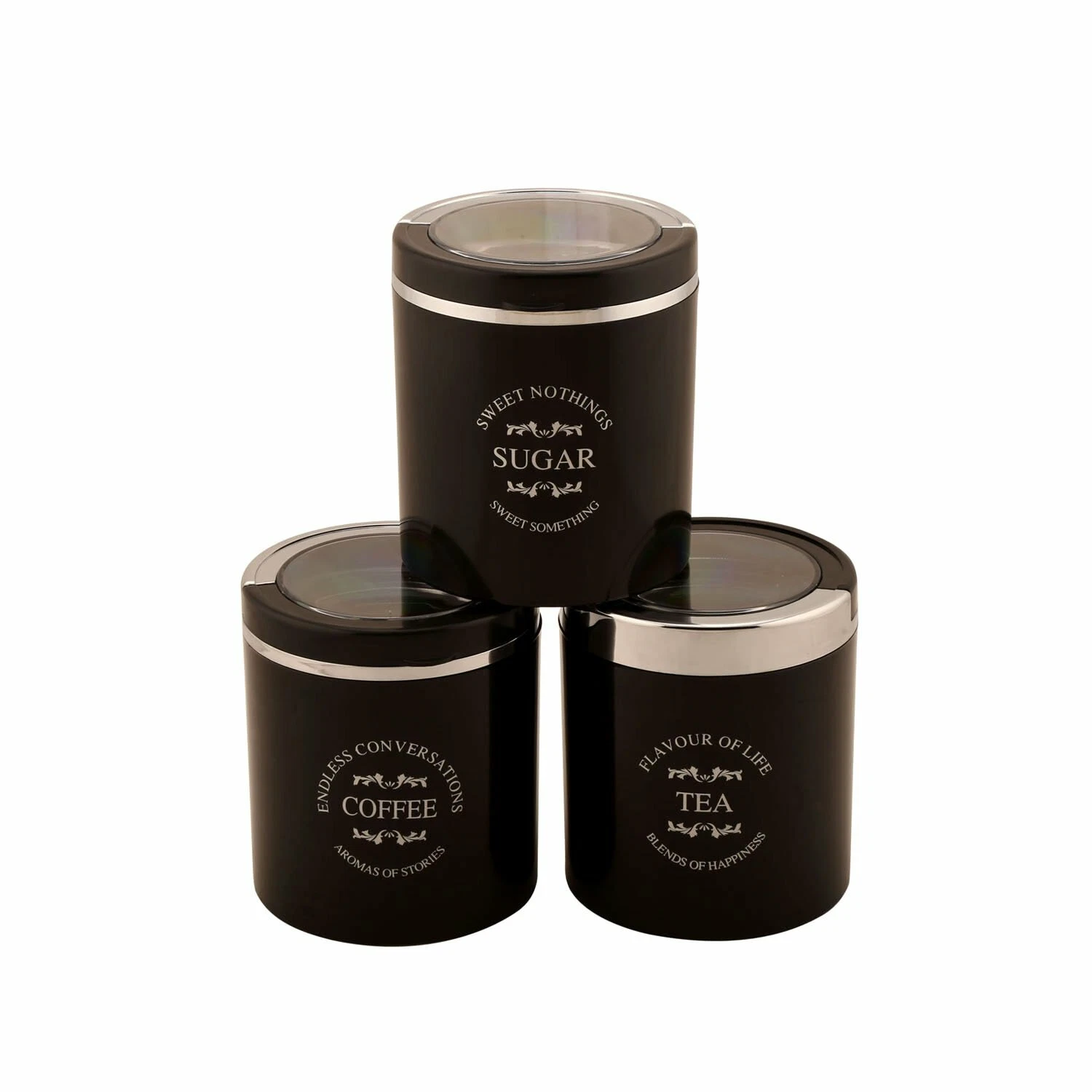 3 Pcs Tea Sugar & Coffee Container Set Plastic Jar
Opens in a new window or tab