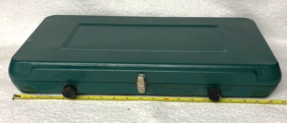 ESTUFA DE CAMPAMENTO DE PROPANO CENTURY, ESTUCHE DE VIAJE DE METAL, DOS QUEMADORES, PARABRISAS, 4560?4660/75? Foto 2 de 4