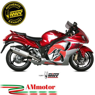 Mivv Suzuki Gsx-R 1300 Hayabusa 2008 08 Pot D' Echappement Moto Speed Edge Inox - Photo 1/2