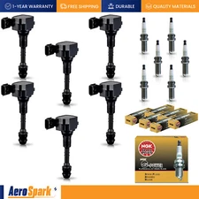 6 Ignition Coil & 6 NGK Platinum Spark Plug for Nissan Pathfinder 2005-2012 4.0L