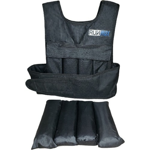 Chaleco pesado RUN Max con almohadillas de hombro incluidas 10 libras hasta 20 libras | eBay