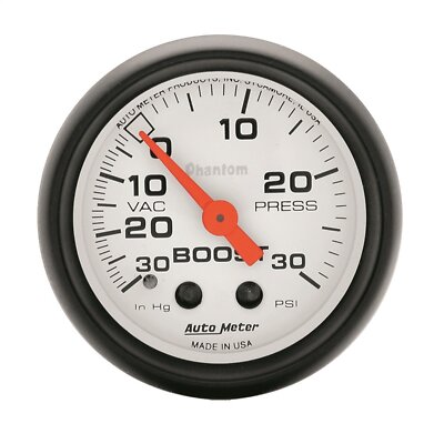 Auto Meter 5703 Phantom Mechanical Boost/Vacuum Gauge