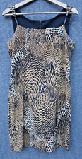 Robbie Bee Woman's Sleeveless Dress Size 8P Petites Leopard Print Made In USA