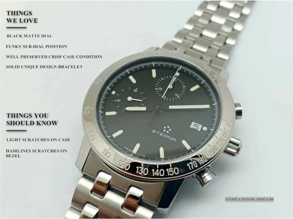 Eterna kontiki cheap quartz chronograph