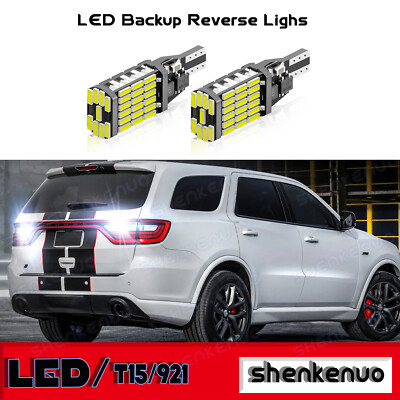 #ad #ad 2PC LED Backup Reverse Light Bulbs Kit T15 921 6000K For Dodge Durango 2011 2020 $9.61