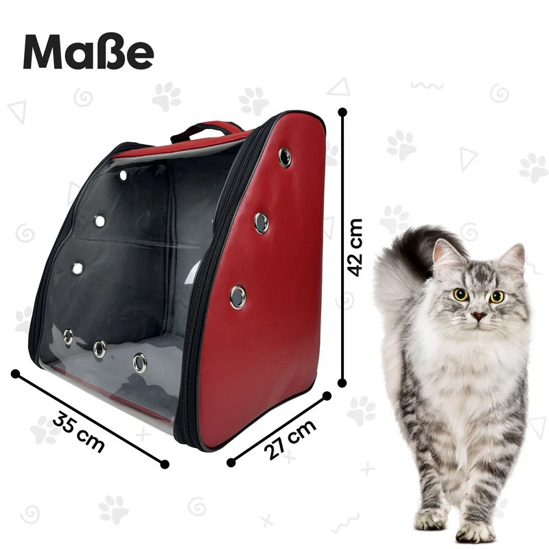 EVE Textile® Haustierrucksack Tragetasche Hunderucksack Katzenrucksack Klein - Bild 2 von 4