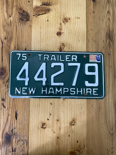 Vintage New Hampshire 1975 Anhänger US Auto Nummernschild 44279