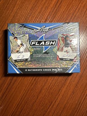 2020 LEAF FLASH Baseball Sealed Hobby Box 6 AUTOS WALKER JROD DOMINGUEZ WITT