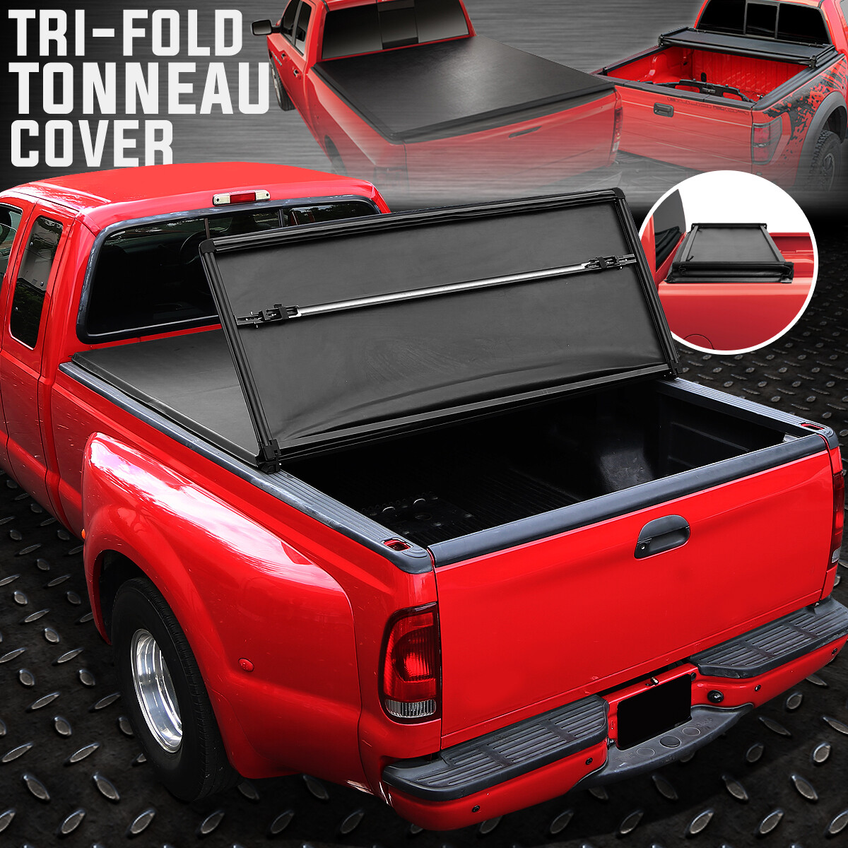 Fit 09 17 Ram 1500 5 8 Soft Tri Fold Adjustable Soft Trunk Bed Tonneau Cover