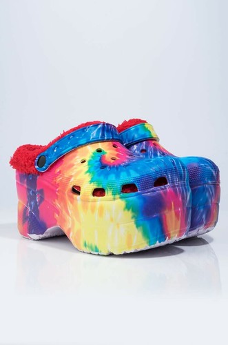 Tie Dye Chunky Platform Shoes - Picture 3 of 5