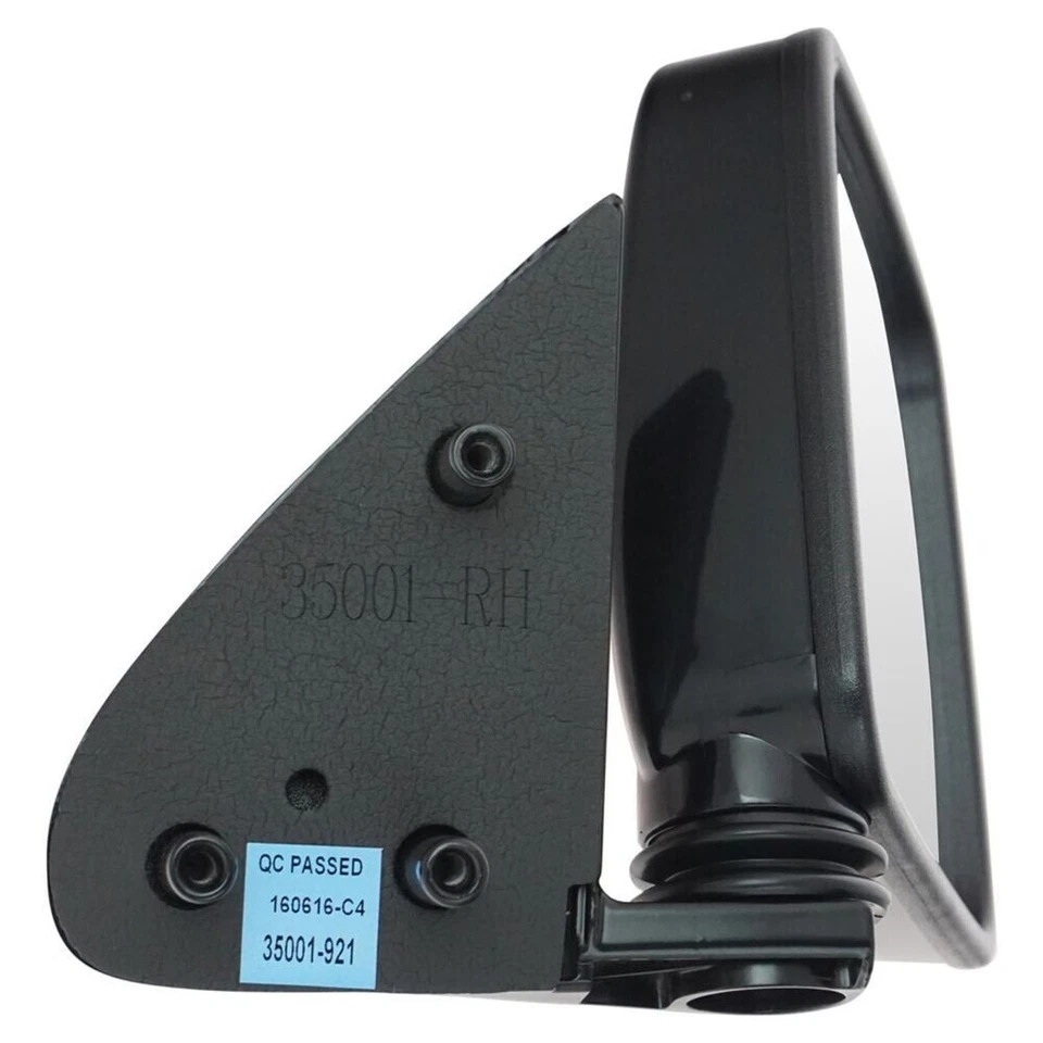 Juego de pares de espejos retrovisores laterales manuales negros izquierda/derecha para camioneta Pathfinder D21 Foto 3 de 4