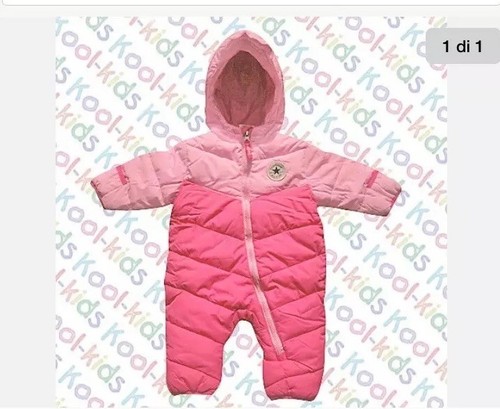Tuta Neve Bimba Girls converse Snowsuit 9-12 | eBay