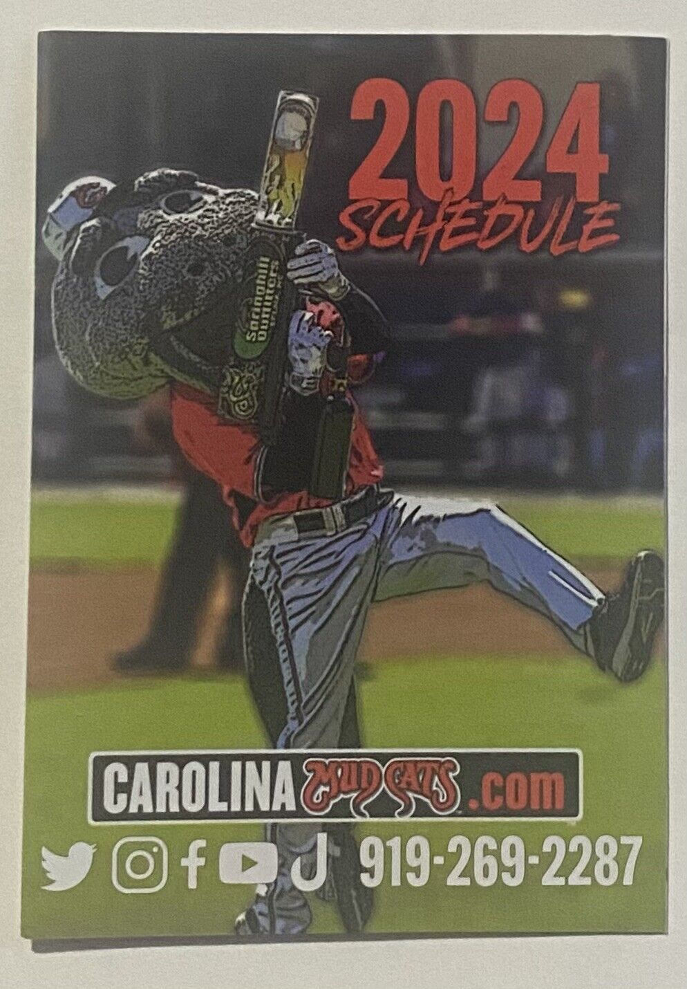 2024 CAROLINA MUDCATS Schedule ⚾️  Minor Baseball Sked Not 2023