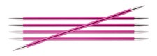 KnitPro ZING Nadelspiel Aluminium bunt beschi...