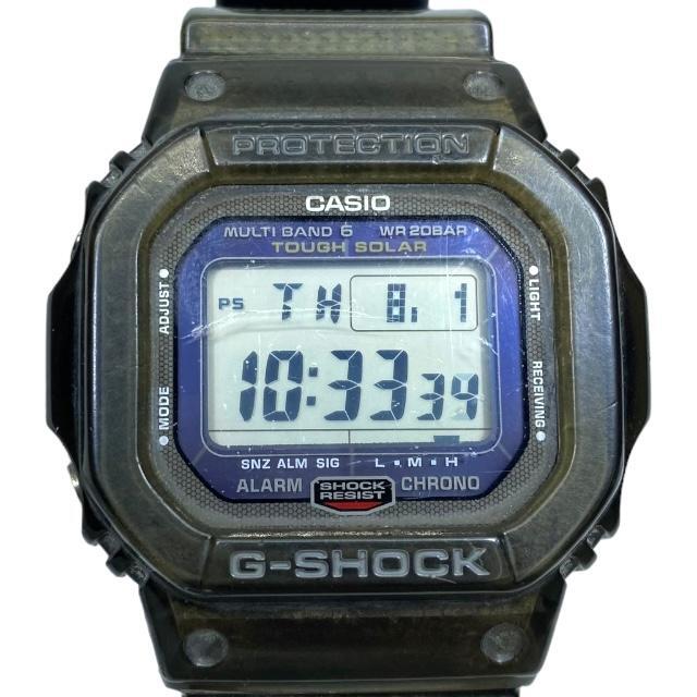 Used Casio G-Shock GW-S5600 Watch Digital Tough Solar Carbon Fiber Logo Green
